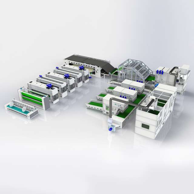 非織造機針織機土工布生產線 