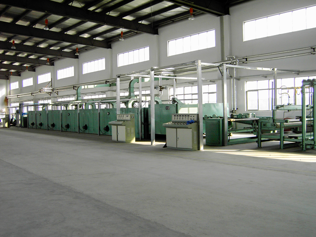 針織式皮革基本織物線非織造線PU PVC