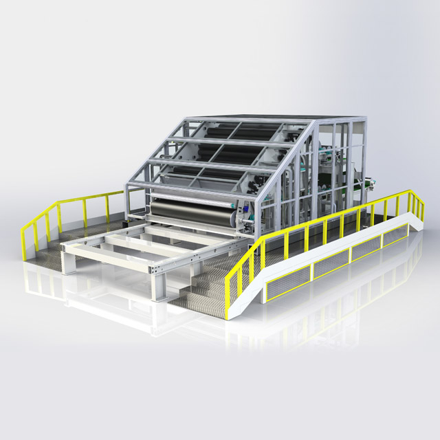 粘粘自動不銹鋼梳理機非織造設備